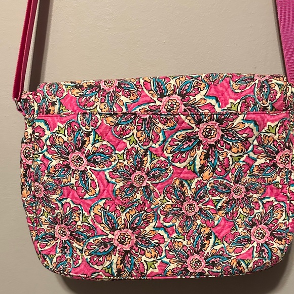 Vera Bradley Multicolor Floral Laptop Bag-SUNBURST FLORAL PATTERN - Picture 7 of 8